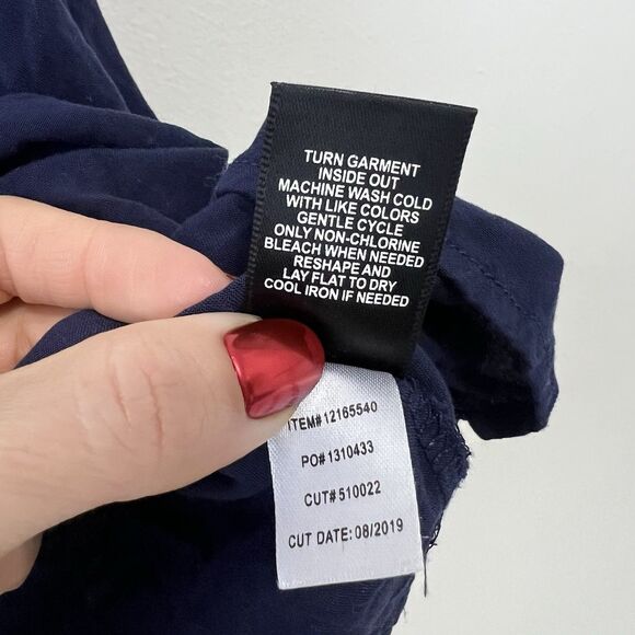 Torrid Polka Dot Babydoll Sweater Mini Dress Plus Size 6X Navy Blue Gold - Picture 9 of 10